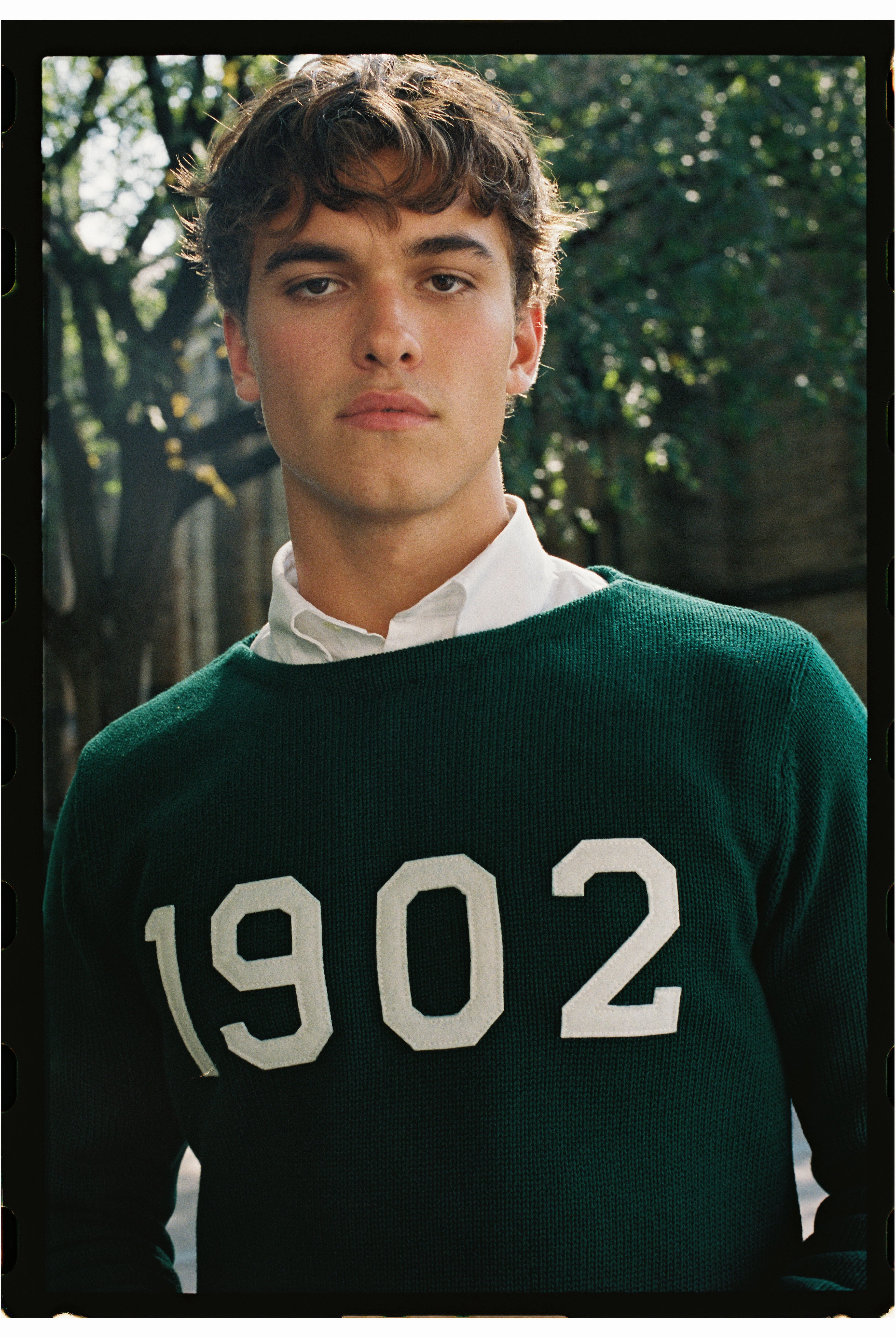 Lightweight Knit 1902 "Take Ivy" Varsity Boatneck Sweater