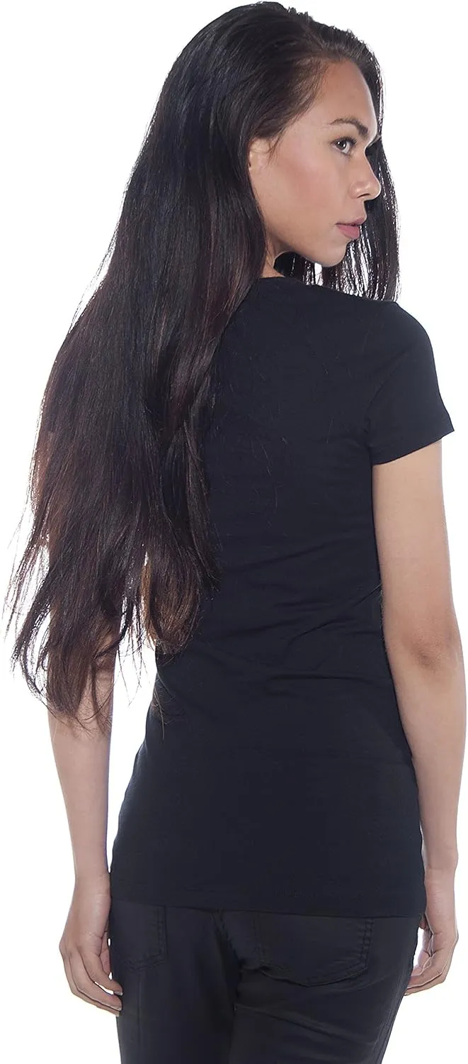 2 Pack Zenana Women's Basic V-Neck T-Shirts