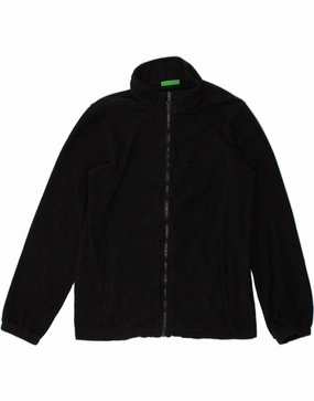MOUNTAIN WAREHOUSE Boys Fleece Jacket 12-13 Years Black Polyester rainy Breathable Structure