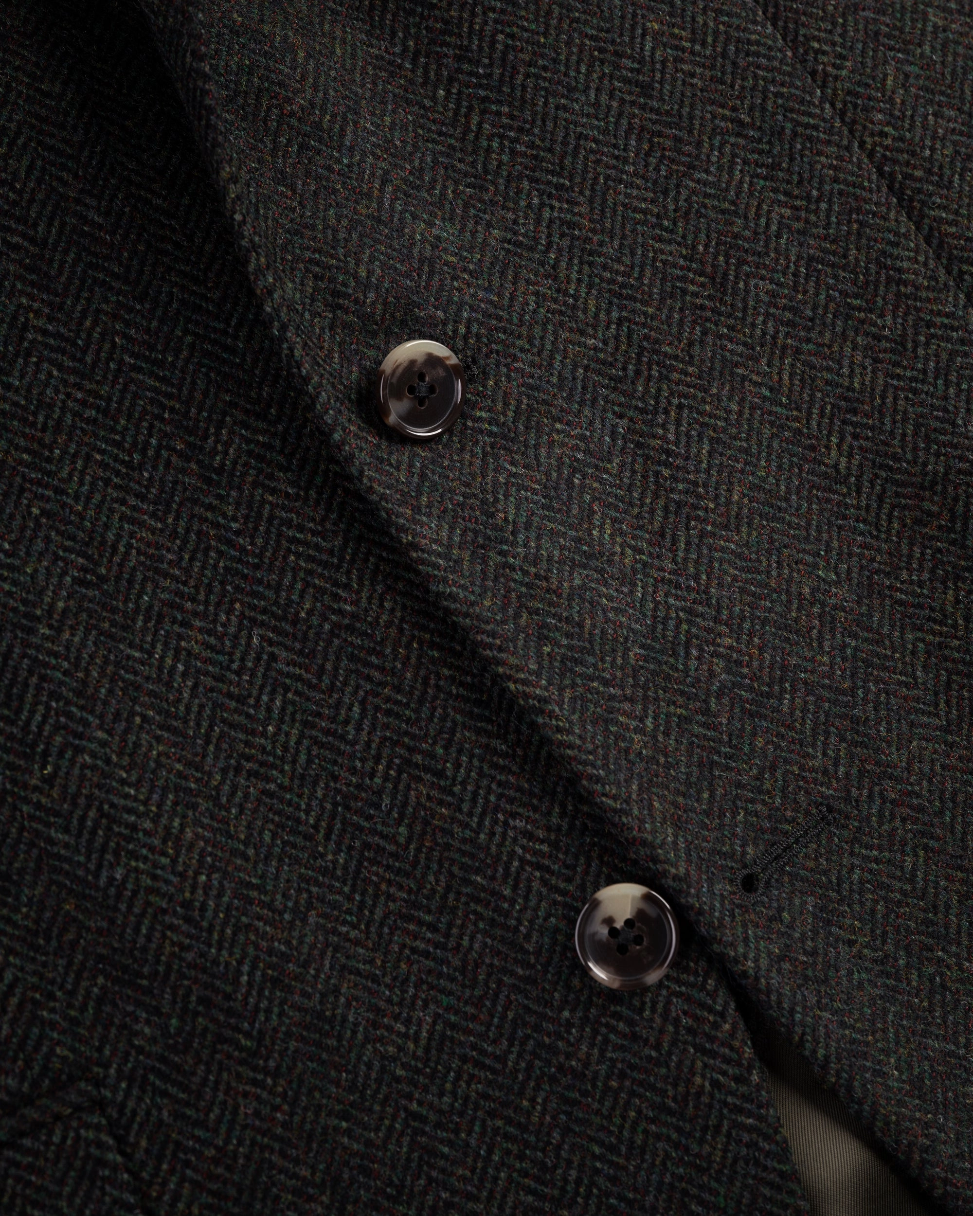 Made-in-Canada Olive Herringbone Wool/Cashmere Sport Coat Chic Comfort Sleek and Sharp