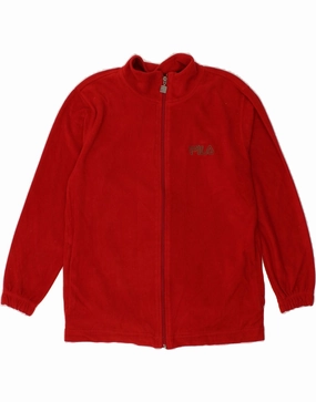 Appreciate Purple FILA Boys Fleece Jacket 13-14 Years Red Polyester