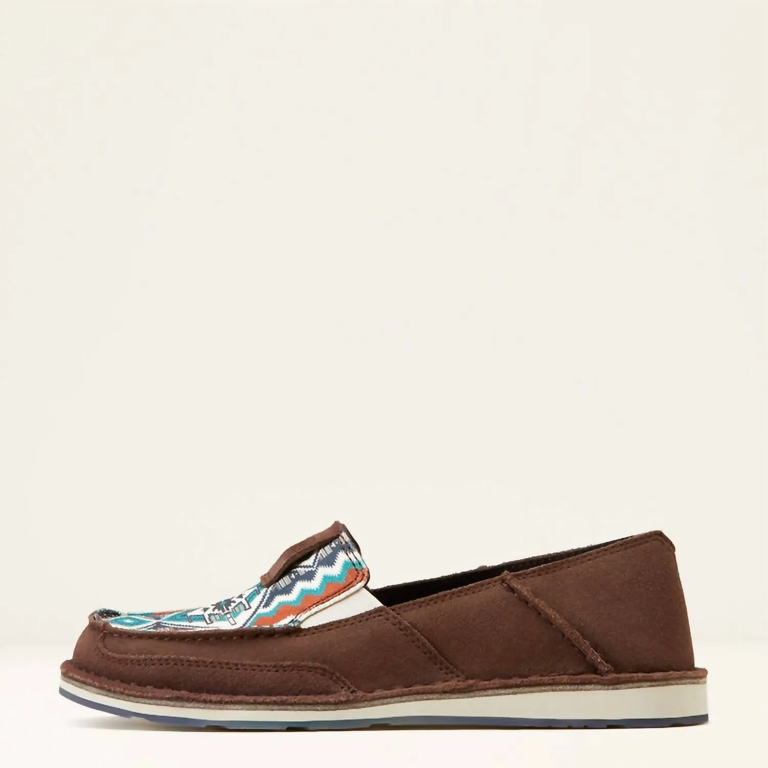 Women's Cruiser Chimayo Loafer - Medium In Chocolate Suede All-day Slip-ons