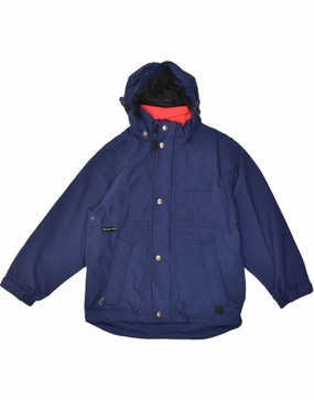 autumn clothing ACTIVE Boys Hooded Windbreaker Jacket 7-8 Years Navy Blue Polyester