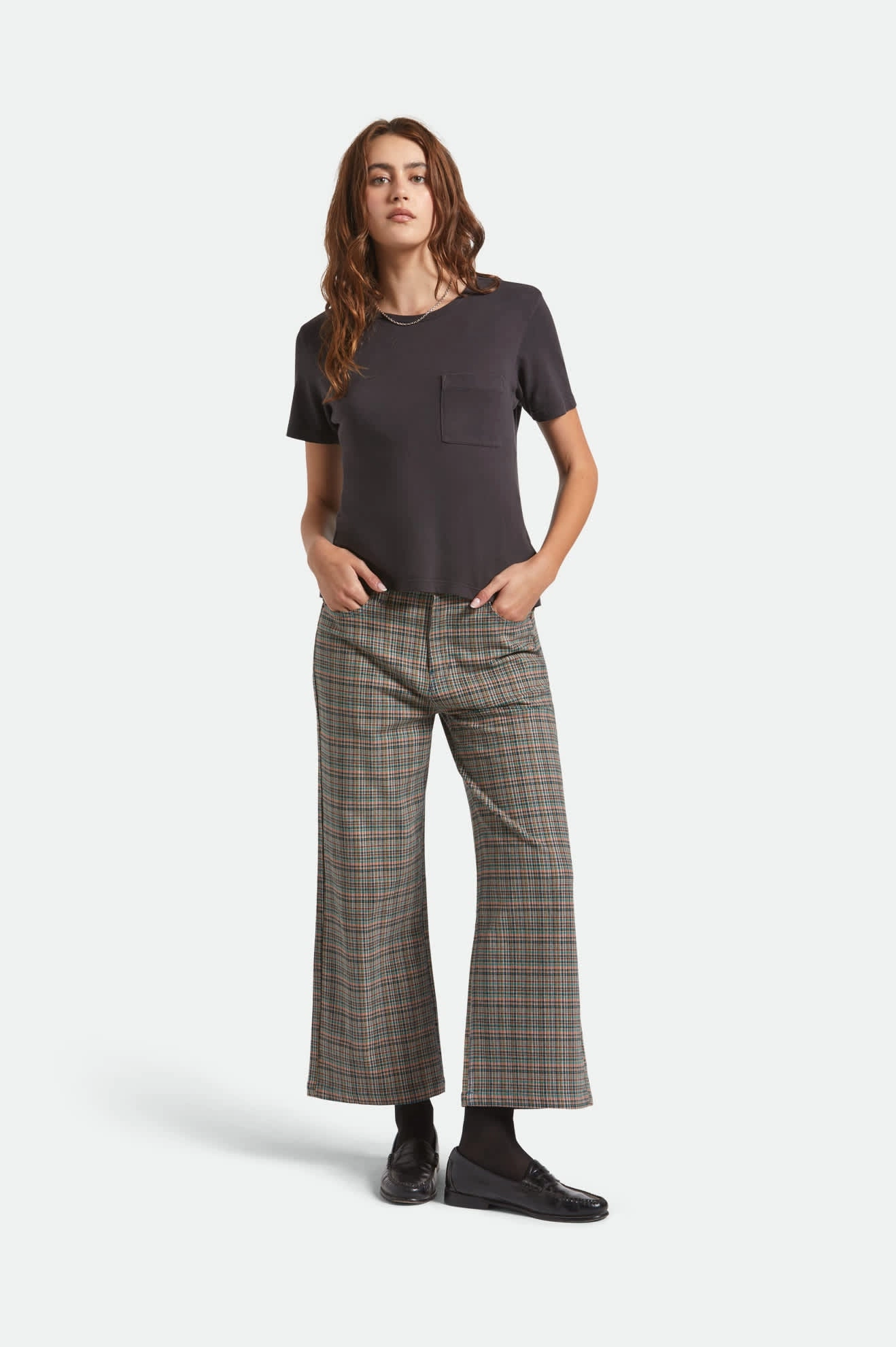 Margo Cropped 5-Pocket Pant - Multi Stripe/Plaid Breathable wear