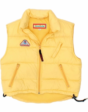 Waterproof Protection INVICTA Boys Padded Gilet 7-8 Years Yellow Polyamide