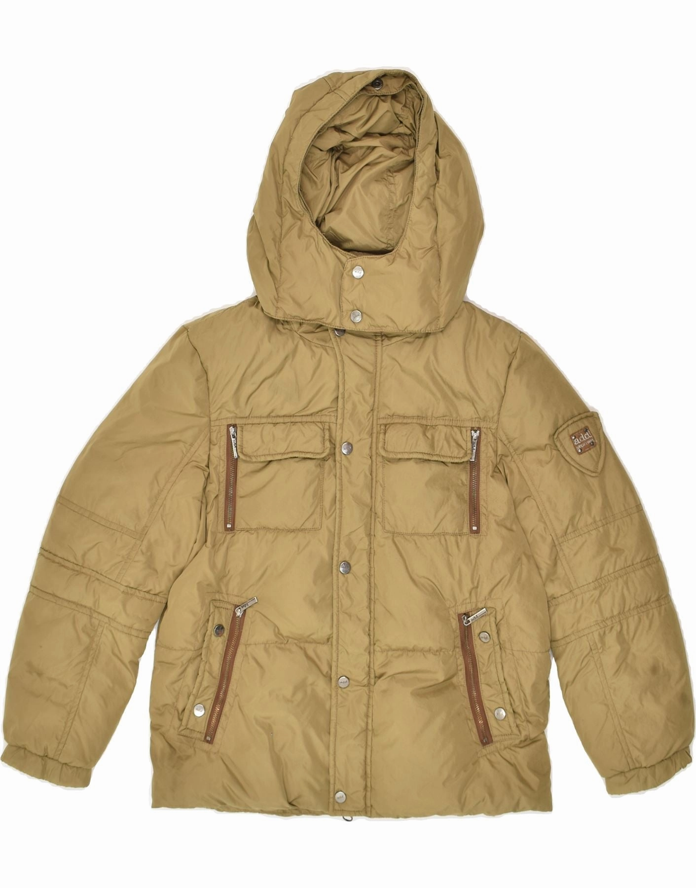 ADD Boys Hooded Padded Jacket 15-16 Years 2XS Beige Polyamide theater performance