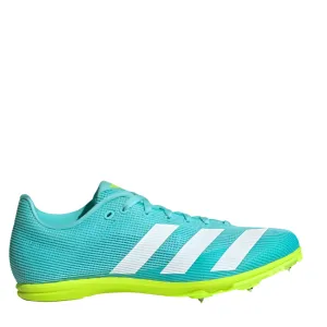 gym - goers Adidas Junior Allroundstar Running Spikes in Flash Aqua/Cloud White/Lucid Lemon AW25