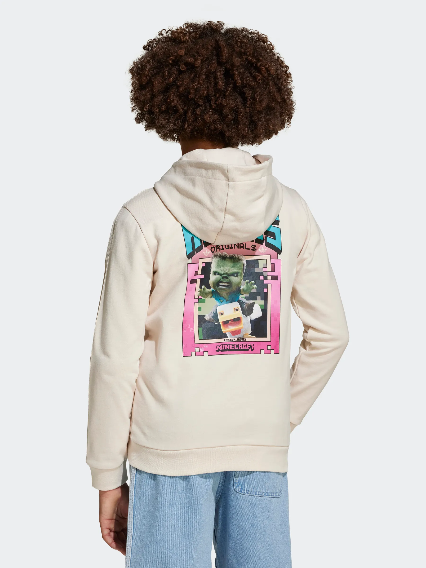 adidas Originals X Minecraft Graphic Hoodie Kids Hyena like