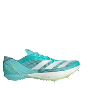 streamlined - design shoes orange shoes Adidas Unisex Adizero Ambition Track Running Spikes in Flash Aqua/Zero Metalic/Lucid Lemon AW25