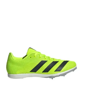 Adidas Unisex All Round Star J Running Shoes in Lucid Lemon/Core Black/Halo Silver SS25 Breathable Heel Panel