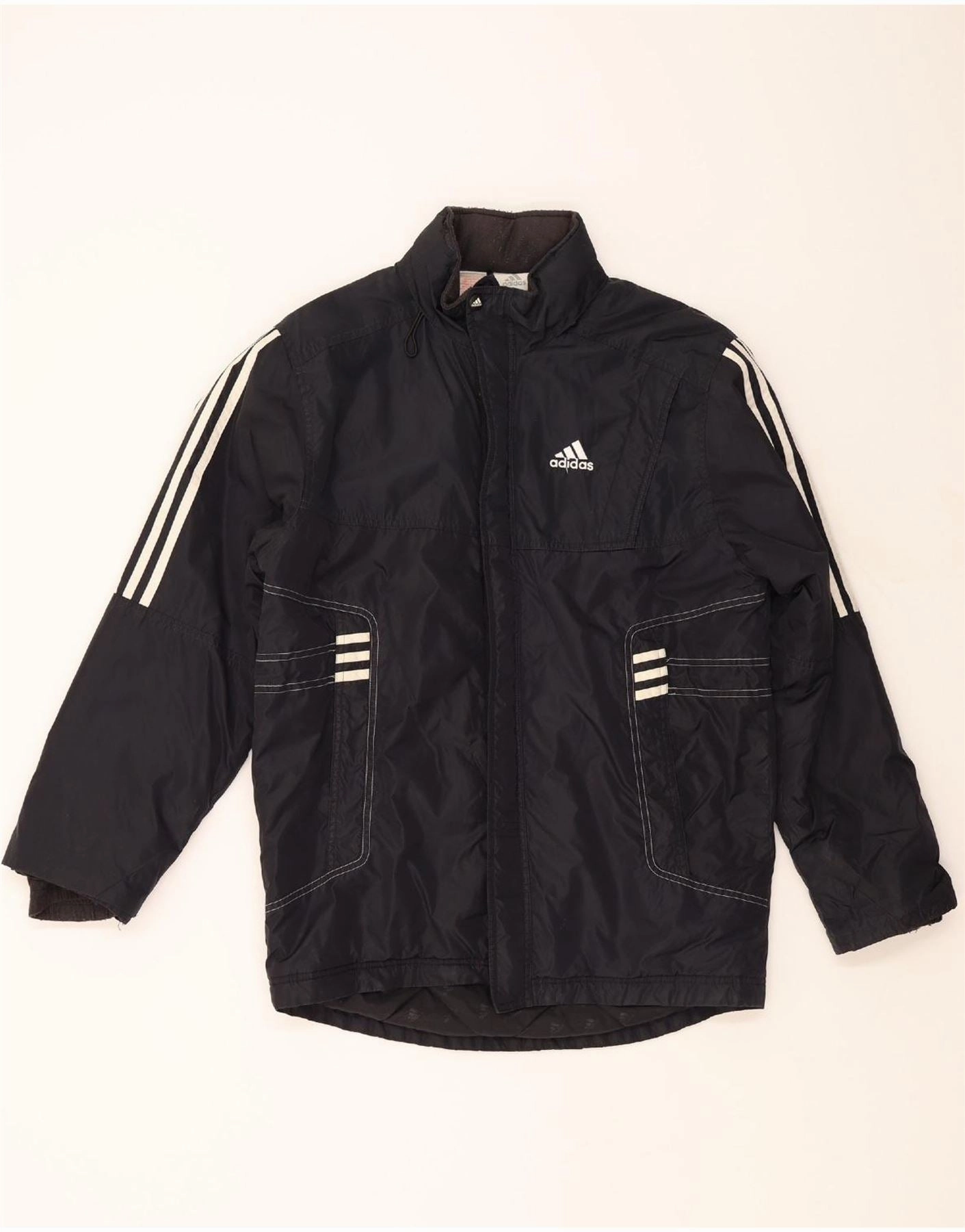 Individual-sports Thermoregulating Insulation ADIDAS Boys Graphic Windbreaker Jacket 13-14 Years Black Nylon