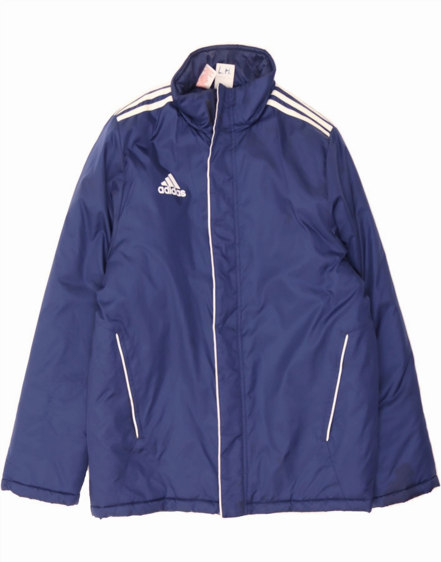 Compact Packability Smooth Zipper Action ADIDAS Boys Graphic Windbreaker Jacket 15-16 Years Navy Blue Sports