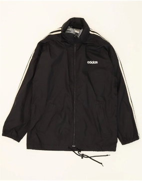 Storm Ready ADIDAS Boys Hooded Rain Jacket 13-14 Years Black
