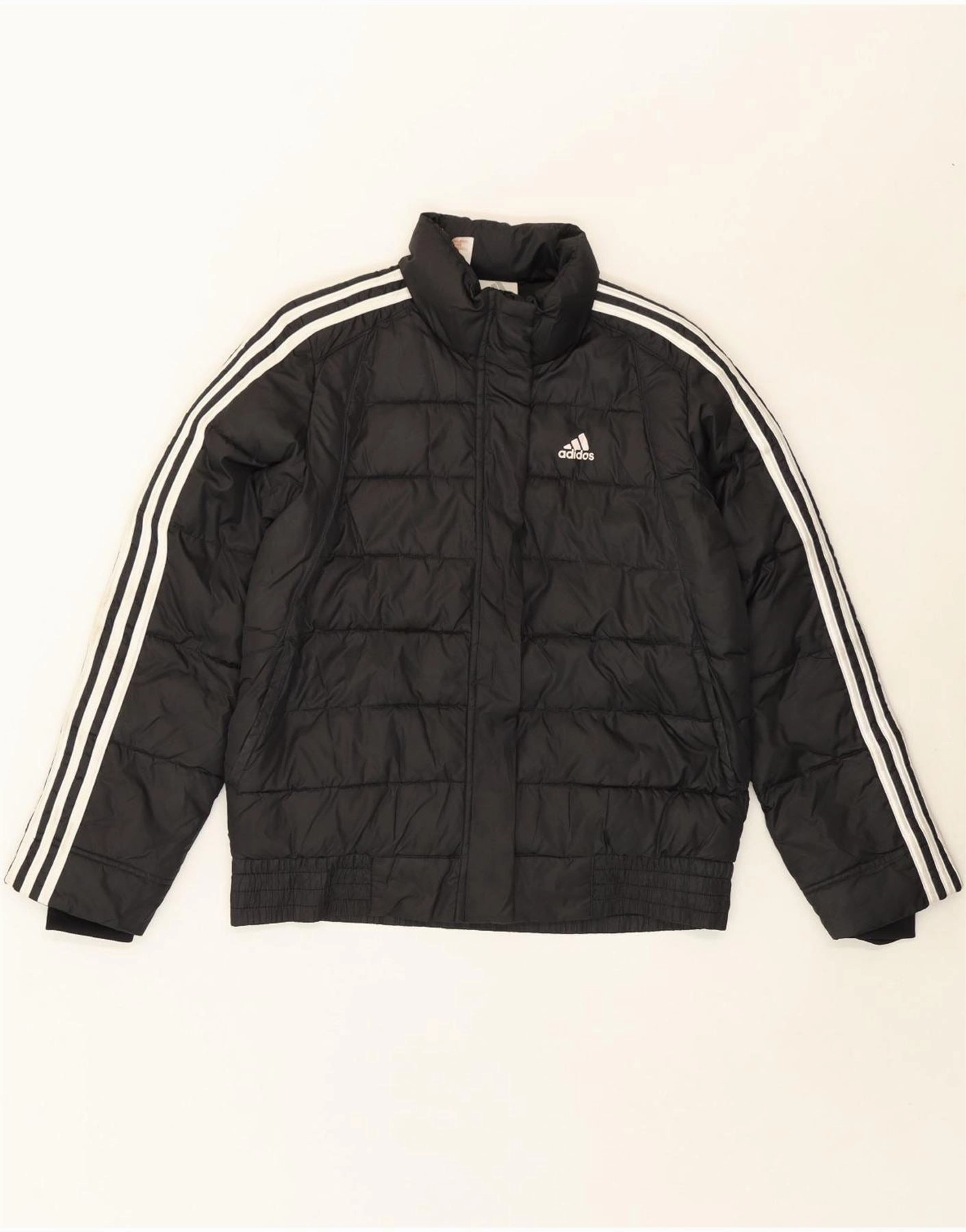 Outdoor Gear Versatile Layering ADIDAS Boys Padded Jacket 11-12 Years Black Polyester