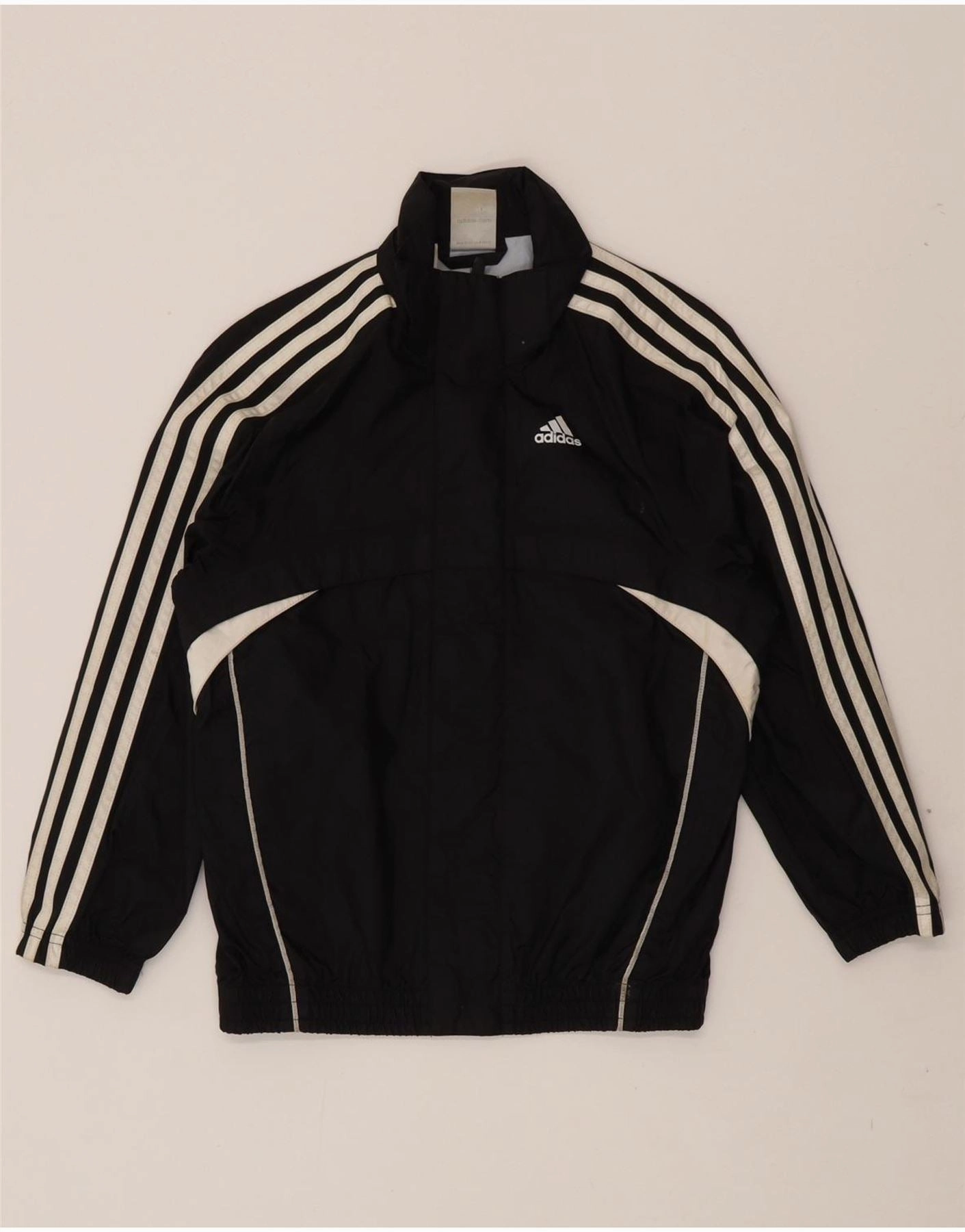 Modern Design Quick Dry Fabric ADIDAS Boys Windbreaker Jacket 7-8 Years Black Colourblock