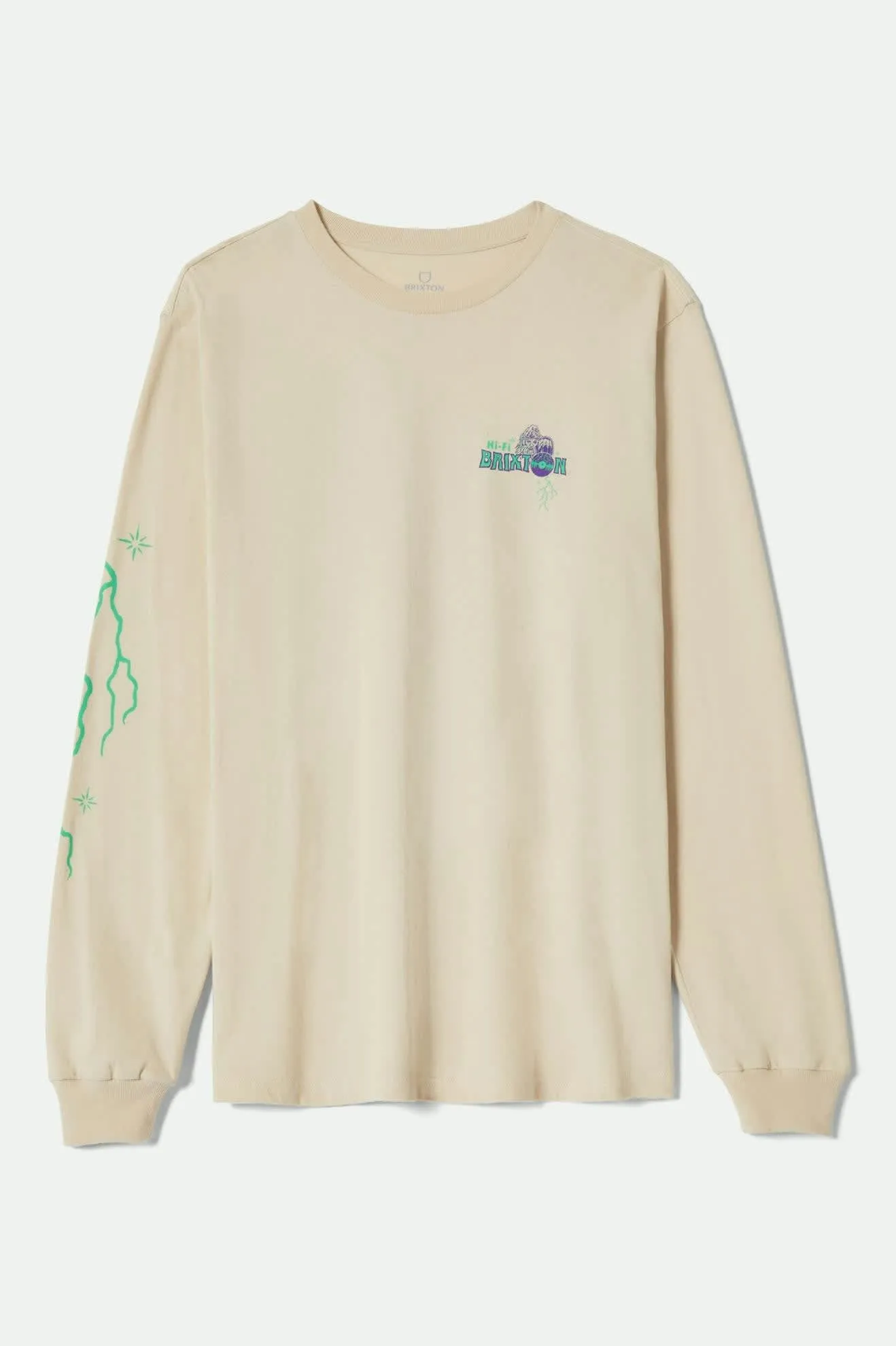 Zip Up Maddox L/S Standard T-Shirt - White