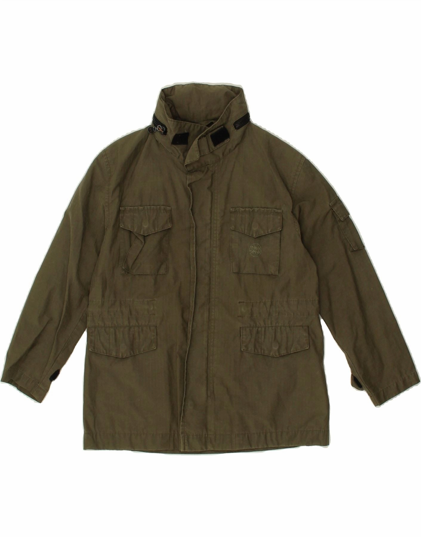 hunters Late Season THINK PINK Boys Hooded Utility Jacket 5-6 Years Khaki Cotton