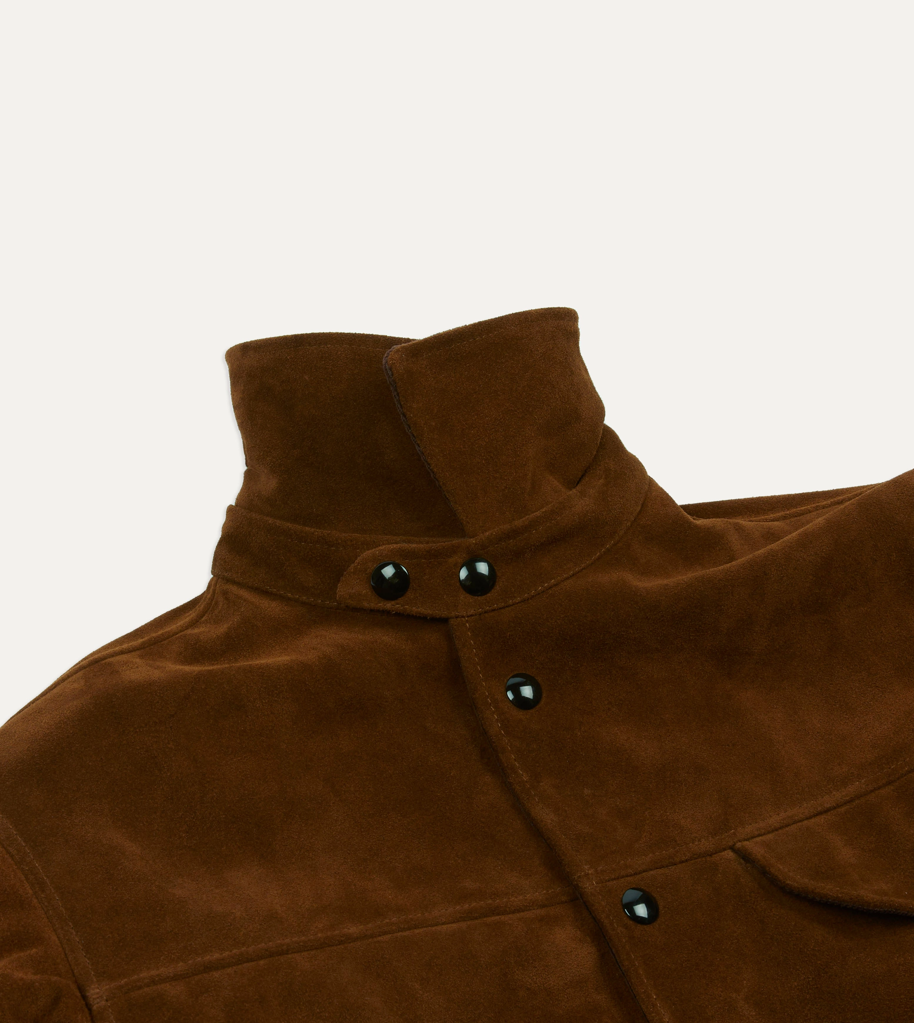 Travel Light Everyday Look Brown Suede Car Coat with Blanket Lining