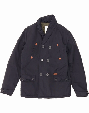 BEN SHERMAN Boys Hooded Bomber Jacket 12-13 Years Navy Blue Taste Advocate
