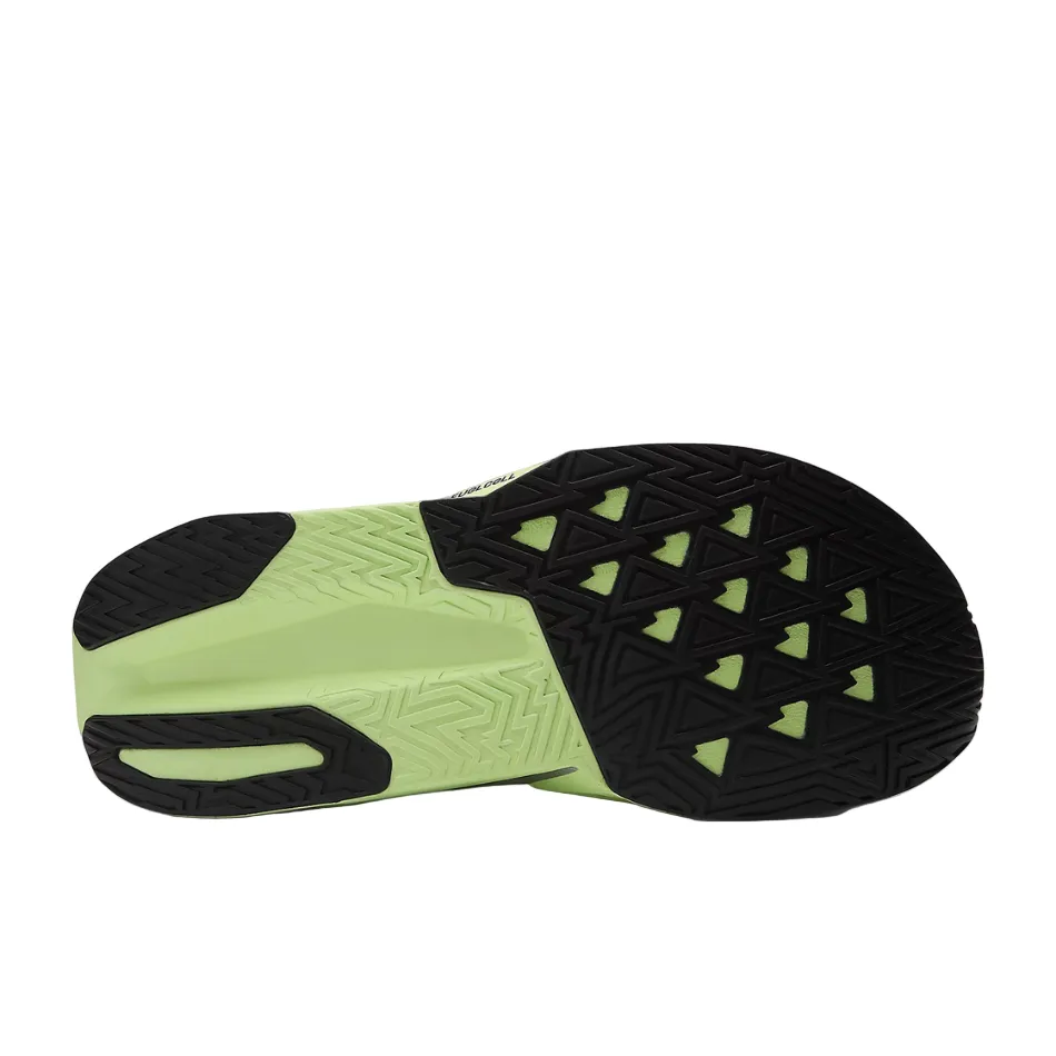 New Balance Men's Fuelcell Rebel v5 Running Shoes in Mint Flash/Lab Green/Silver Metallic AW25 flexible - sole for running