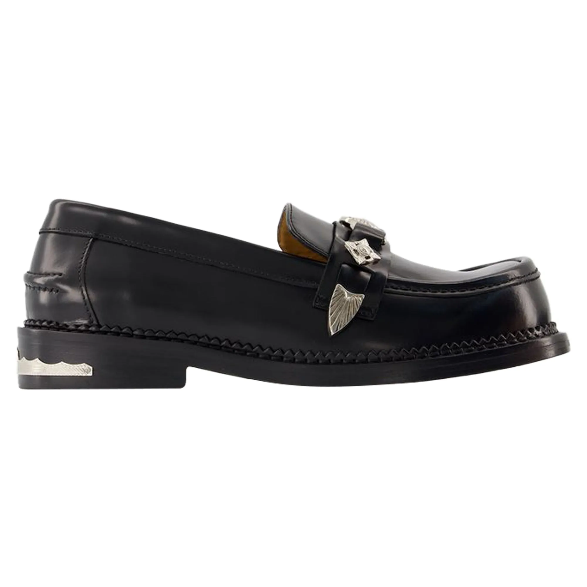 Casual Comfort Aj1348 Loafers - Toga Pulla - Leather - Black