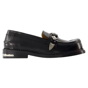Foot Sure Aj1348 Loafers - Toga Pulla - Leather - Black