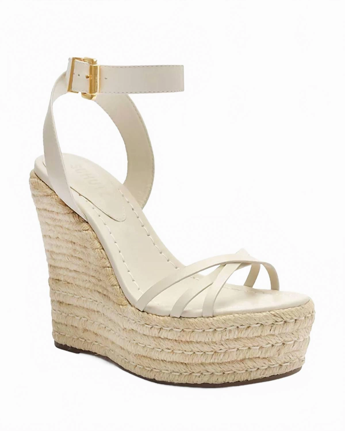 Smooth Shift Model Glow Alexandra Wedge Sandal In Pearl