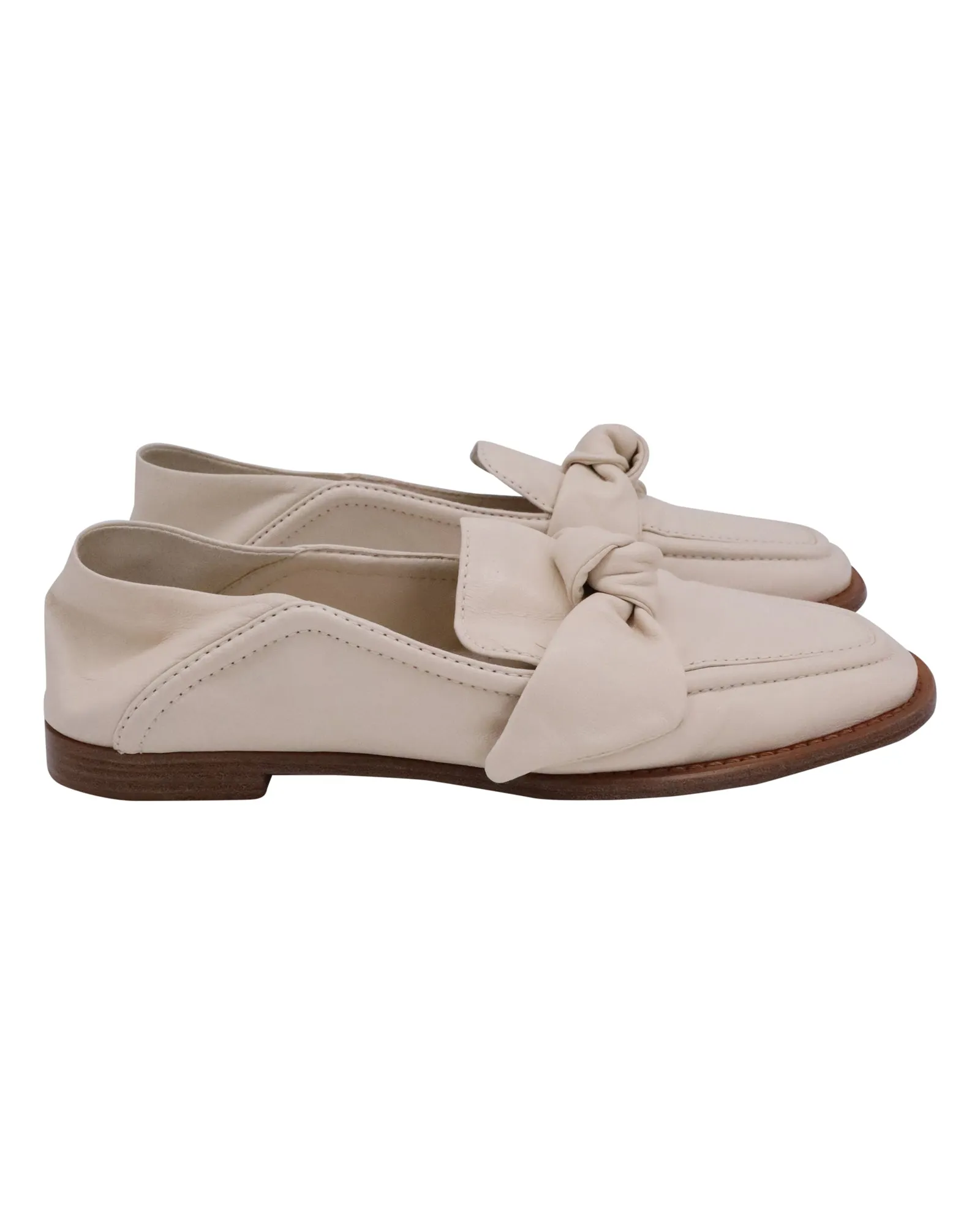 Venetian Loafers Dress Code Alexandre Birman Soft Maxi Clarita Loafers in Cream Leather