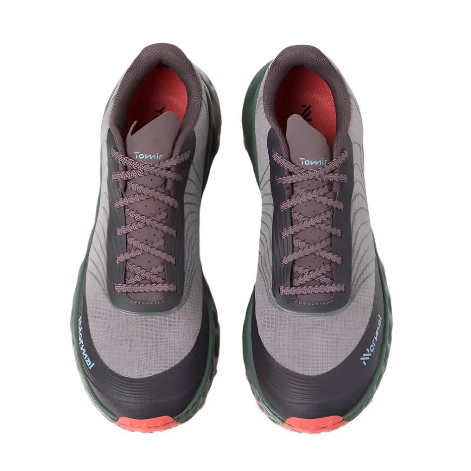 NNormal Unisex Tomir 2.0 Trail Running Shoes in Burgundy AW25 Vertical Height Offset mud - running shoes