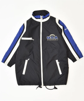 CHAMPION Boys Windbreaker Coat 7-8 Years Black Polyamide See Street Smart