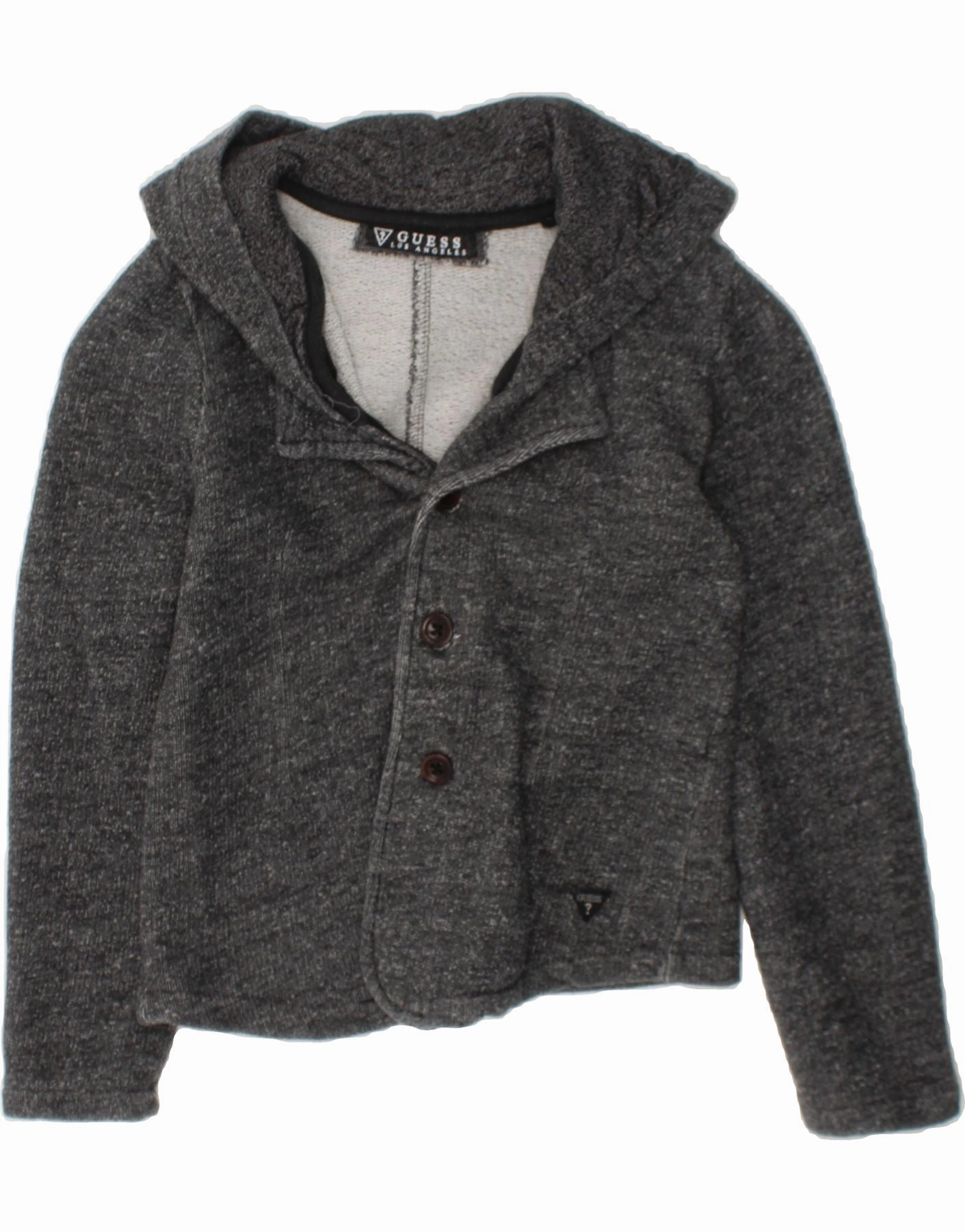 full-zip Infatuation GUESS Boys 3 Button Blazer Jacket 6-7 Years Grey Flecked Cotton