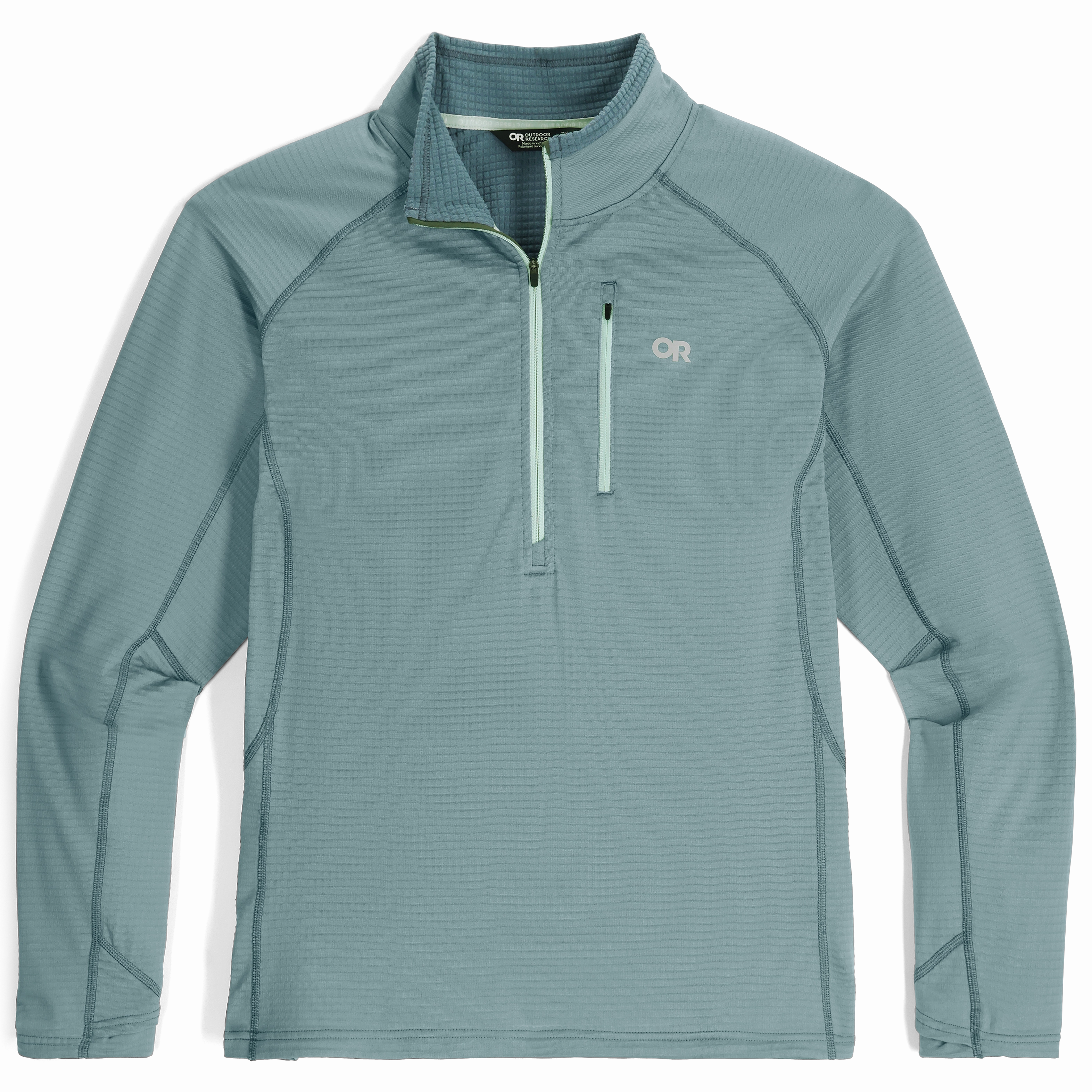 Women's Vigor Grid Fleece Half Zip-Plus cyclist Double Stitched Seams