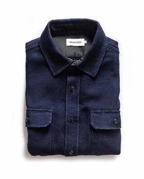 Adjustable Hem Non Iron The Division Shirt in Indigo Twill