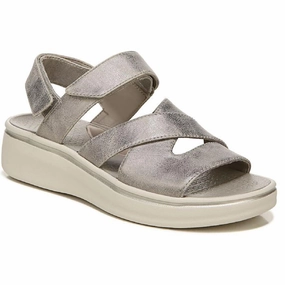 Hike Safe Traveler Womens Faux Leather Wedge Sandals