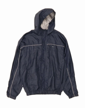 UMBRO Boys Hooded Rain Jacket 10-11 Years Medium  Navy Blue Polyester popular among fashionistas