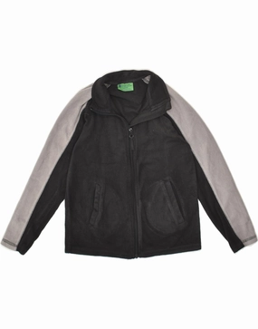hypoallergenic material tag MOUNTAIN WAREHOUSE Boys Fleece Jacket 9-10 Years Black Colourblock