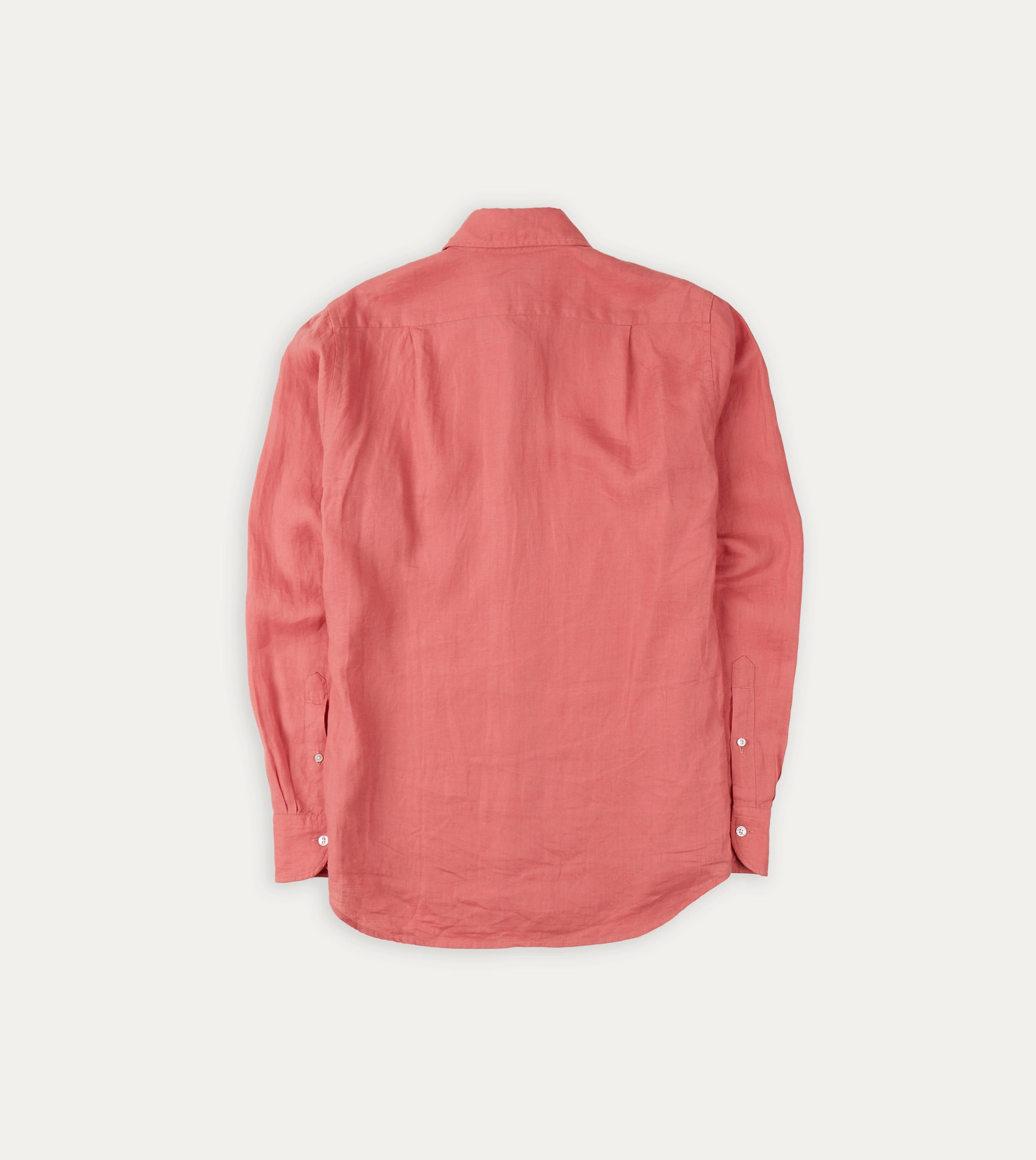 Weekend Outfit adult clothing Pink Linen Spread Collar Shirt