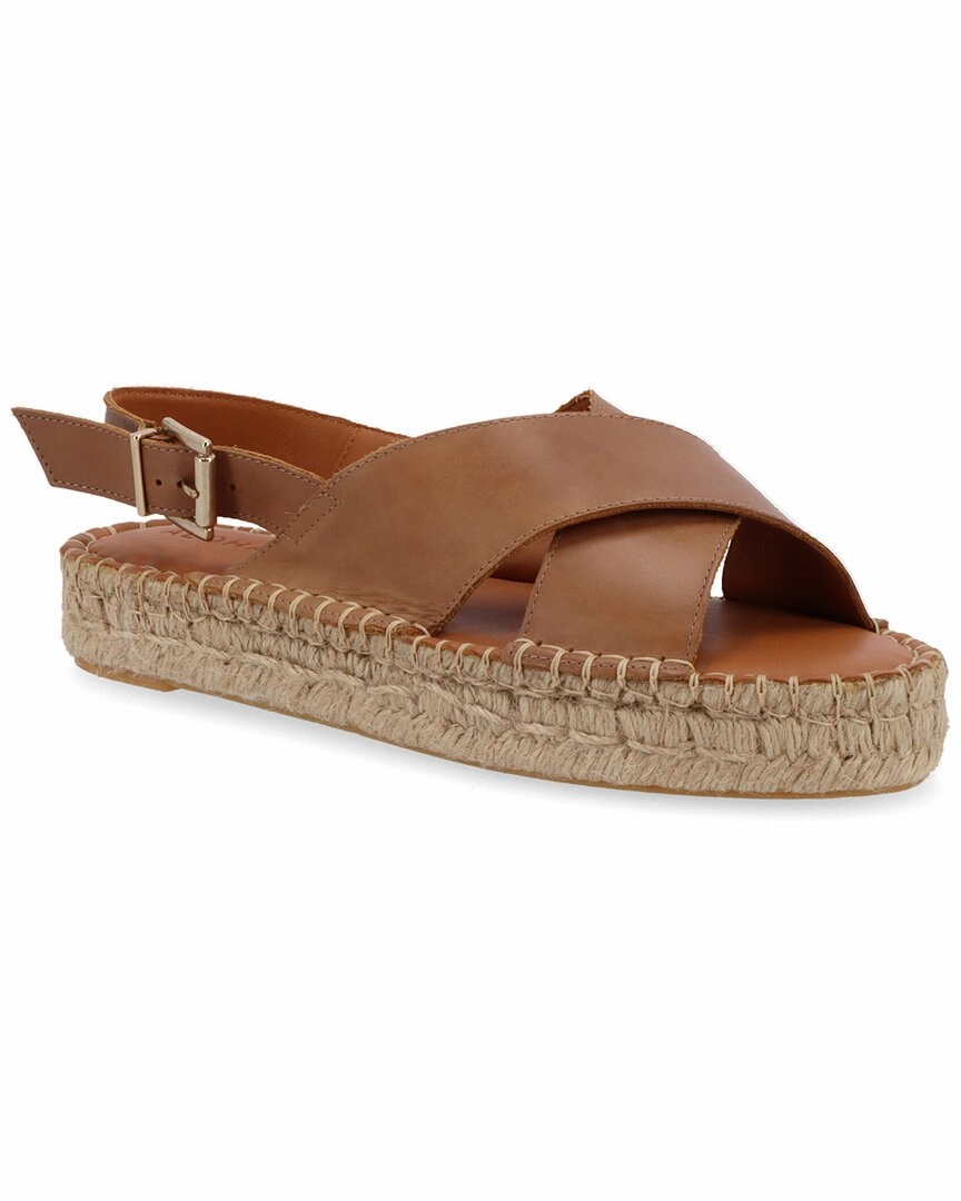 ALOHAS Crossed Leather Espadrille Muscle Care