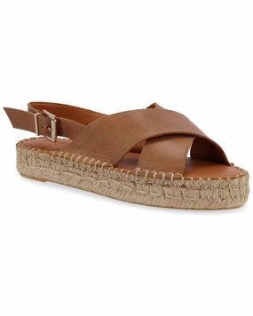 Quiet Move Supportive Design ALOHAS Crossed Leather Espadrille