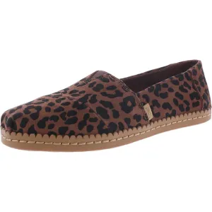 Urban Sleek slow life Alpargata Leather Wrap Womens Suede Slip On Flats