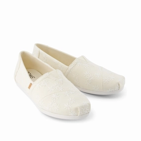 Alpargata Natural Embroidered Floral Run Step