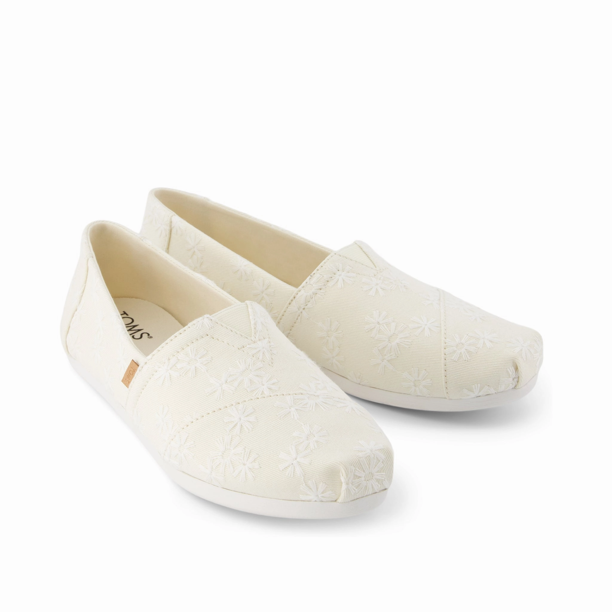 Alpargata Natural Embroidered Floral Run Step