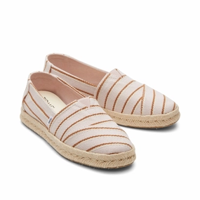 Comfort Focus Alpargata Rope 2.0 Pink Stripes Espadrille