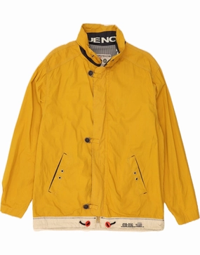 Activewear Wind Friendly WEIPPER Boys Oversized Rain Jacket 15-16 Years Yellow Cotton