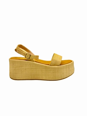Holiday Step Lace Fit Amalfi Wedge In Raffia Natural