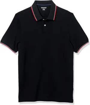 Amazon Essentials Men's Polo Shirts Short Sleeve, Slim-Fit Cotton Pique