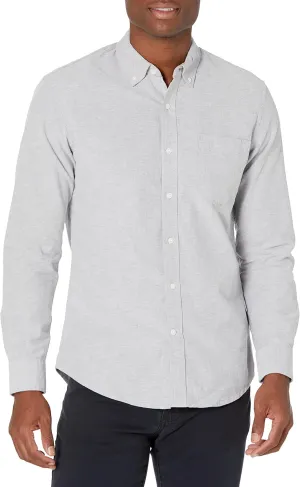 Amazon Essentials Slim-Fit Dress Shirts for Men - Long-Sleeve, Pocket, Button-Down Oxford Shirt