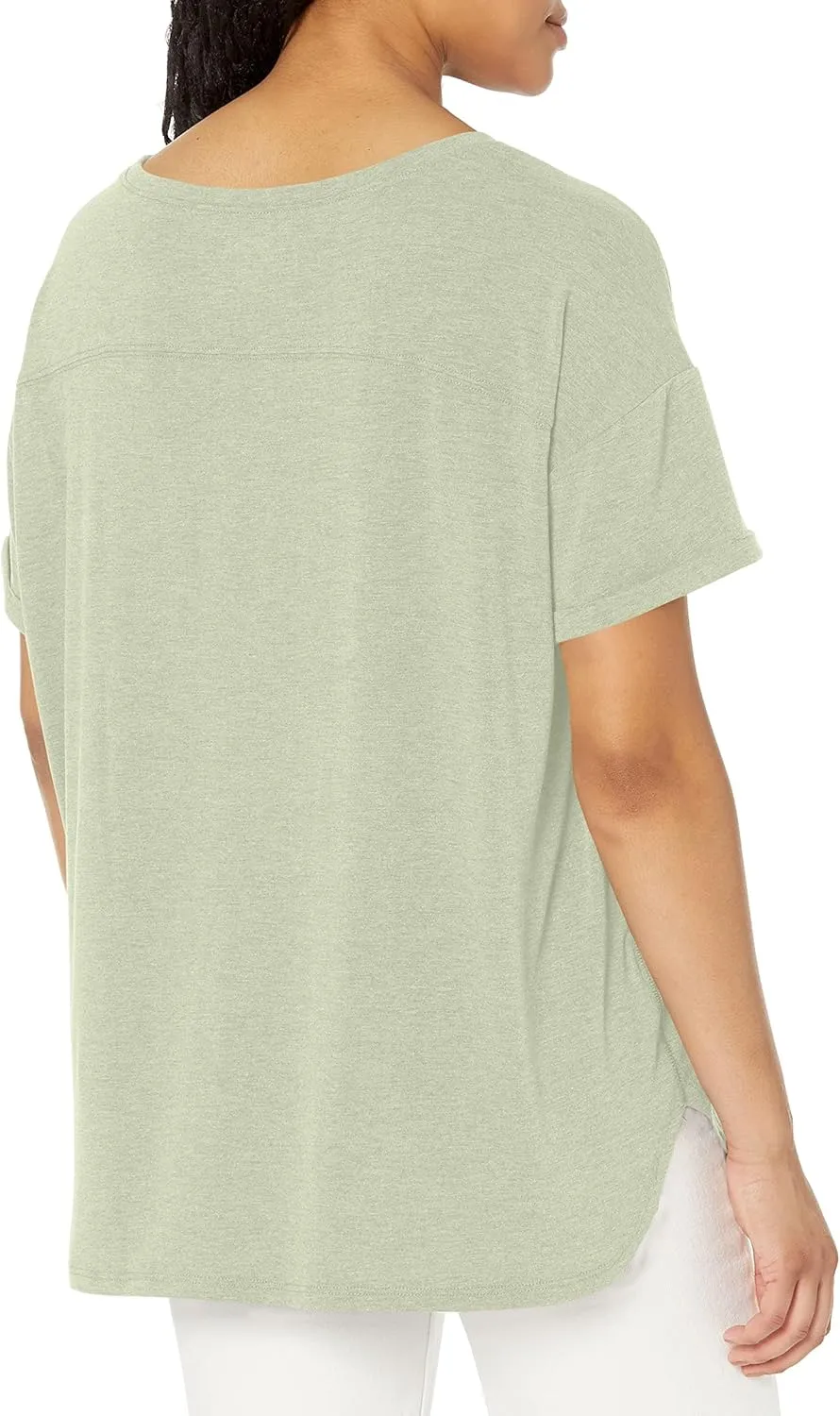 Amazon Essentials Women's Studio Relaxed-Fit Lightweight Crewneck T-Shirt (Available in Plus Size), Multipacks