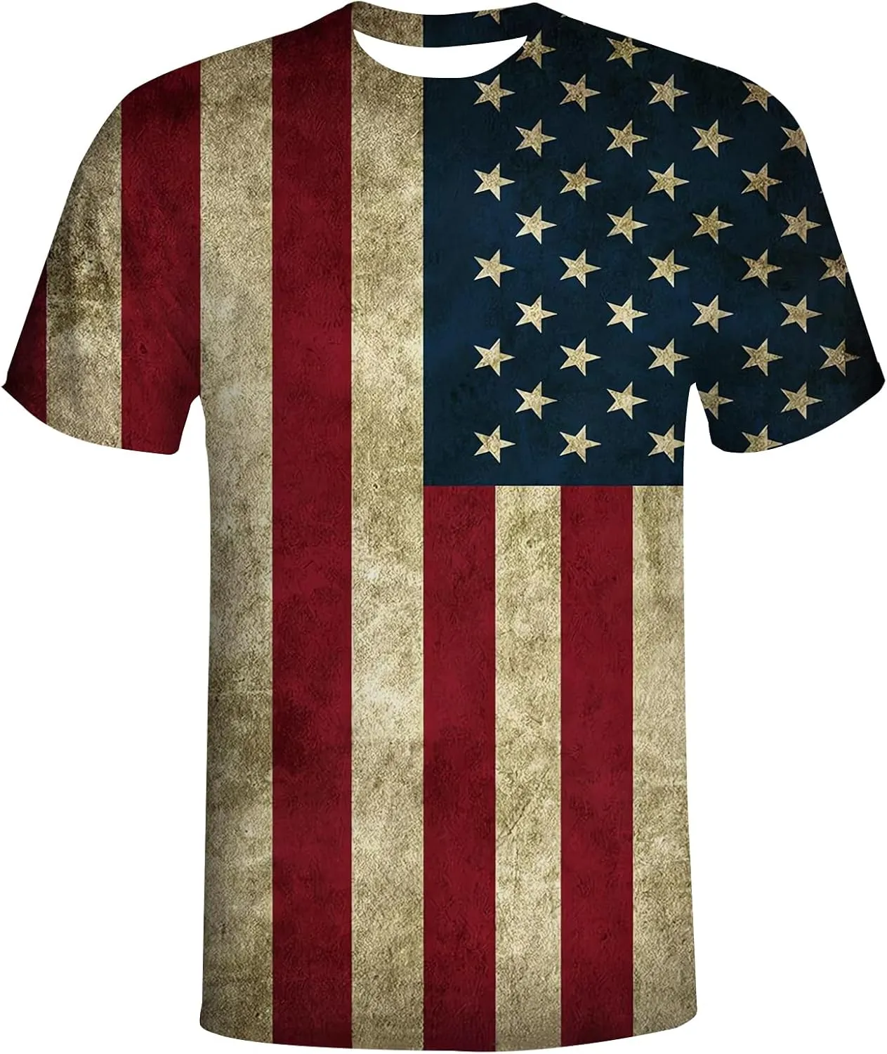 American Flag Eagle T-Shirts for Men Women 3D Printed T-Shirts Short Sleeve Graphic Tees Shirt