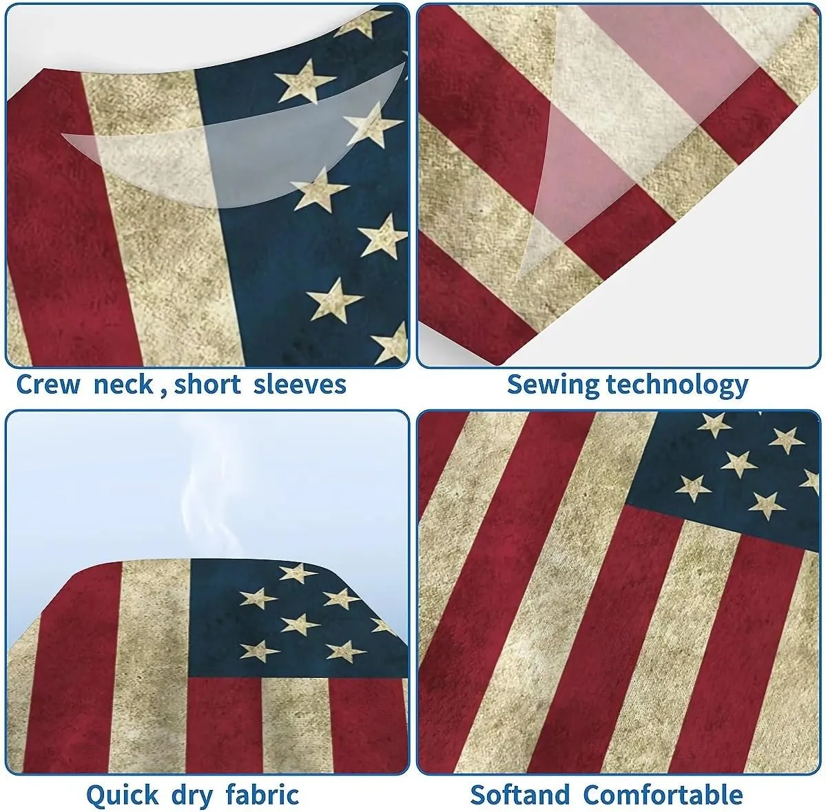 American Flag Eagle T-Shirts for Men Women 3D Printed T-Shirts Short Sleeve Graphic Tees Shirt